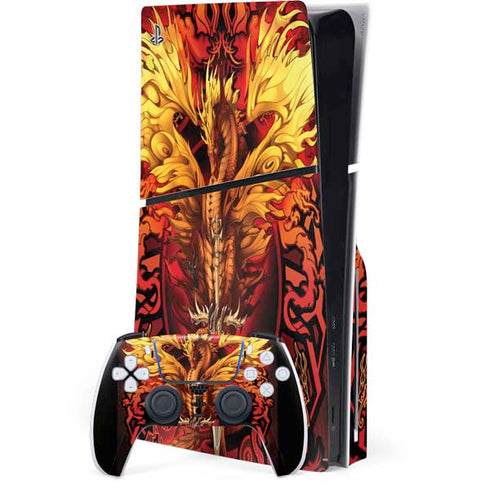 Fire Dragon by Ruth Thompson PlayStation PS5 Skins